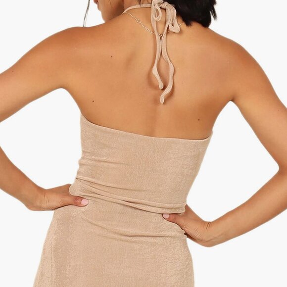 Petal & Pup Scarlette Maxi Dress Gold - Picture 4 of 6